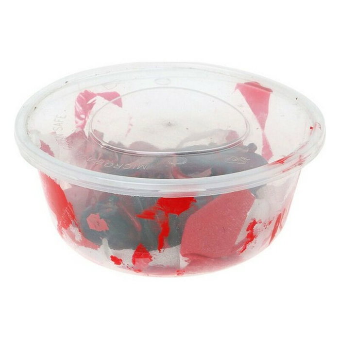 Atosa Accessoire de Décoration Cœur Humain Ensanglanté en Tupperware 16x7 cm