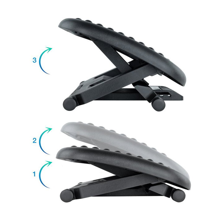 Tooq Repose-pieds Ajustable Confort Noir RPAJ-01 Tooq Repose-pieds Ajustable Confort Noir RPAJ-01