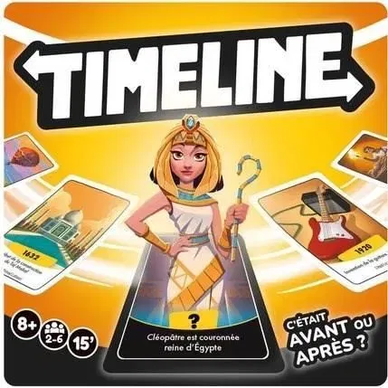 Asmodee Timeline - Clutch Box, Jeu de Cartes Historique en Français, À Partir de 8 Ans