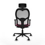 Piqueras y Crespo Chaise de Bureau avec Appui-tête Jorquera 1D036N2 Rose