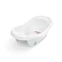 Ingenuity Baignoire bébé évolutive Deluxe rose, de la naissance à 3 ans avec transat/hamac inclus - Comfy Clean Deluxe, porte-bébé en tissu, coussins mousse, plateau aide-parents