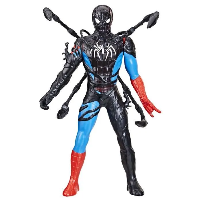 Hasbro Marvel Spider-Man VenomVersus - Figurine Spider-Man Métamorphose liquide de 28 cm avec accessoires - Jouet de super-héros pour enfant dès 4 ans
