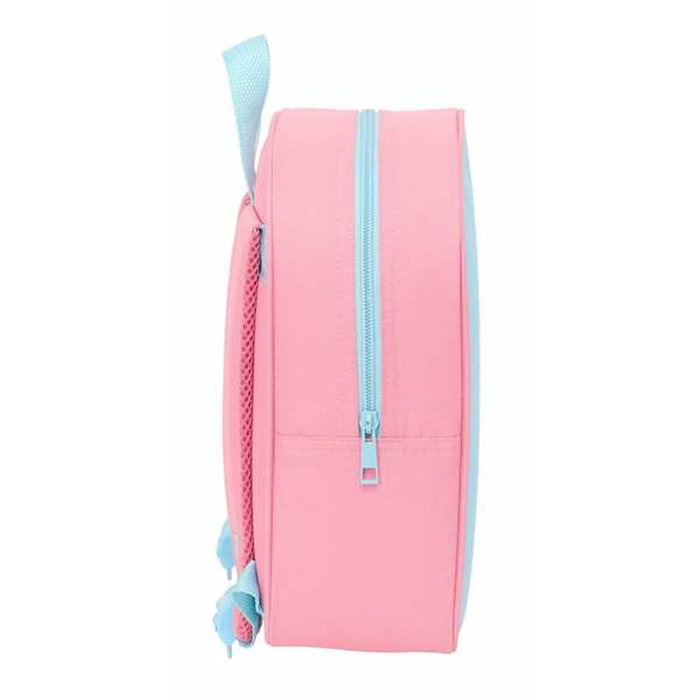 Peppa Pig Cartable Bleu et Rose Adaptable au Chariot