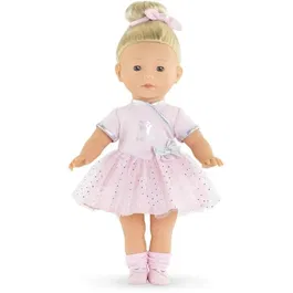 Corolle Poupée Constance Ballerine 36 cm Personnalisable Tenue de Danse Rose à Paillettes - Jouet Enfant dès 3 ans