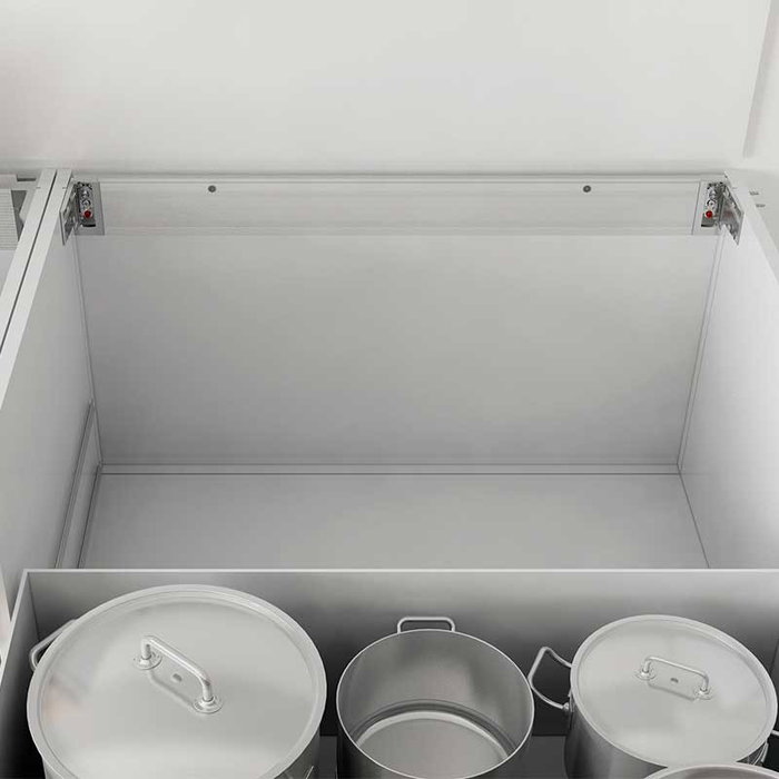 ITALIANA FERRAMENTA Libra H7 Colgador Oculto - Support réglable caché pour meubles suspendus lourds jusqu'à 200 kg, régulation verticale et horizontale, modèle main gauche