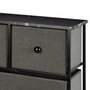 Max Home Commode Noir et Gris Marbre