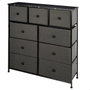 Max Home Commode Noir et Gris Marbre