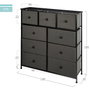 Max Home Commode Noir et Gris Marbre