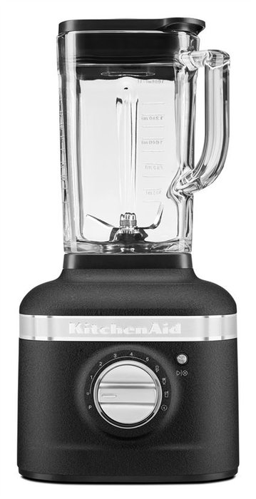 Kitchenaid 5KSB4026EBK Blender Artisan K400, Mixeur Blender avec Bol 1,4 L en Fonte, Vitesse Intelligente, 3 Programmes, Couteaux Acier Inox