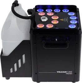 Algamlight Machine à Fumée Verticale LED 1500W - Effet Scénique avec 18 LED RGB, DMX 512, Réservoir 5L