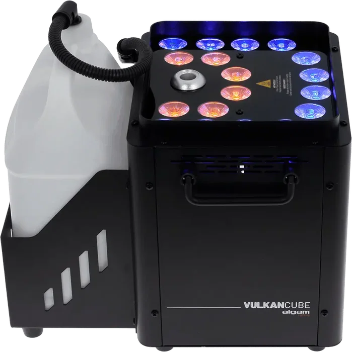 Algamlight Machine à Fumée Verticale LED 1500W - Effet Scénique avec 18 LED RGB, DMX 512, Réservoir 5L