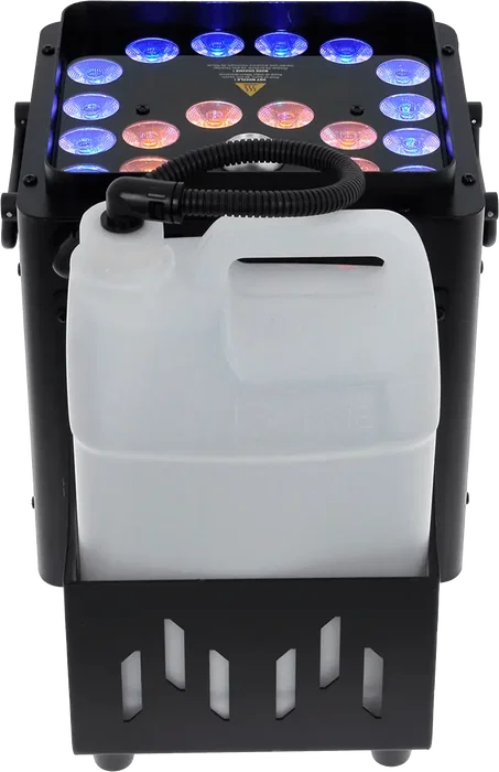 Algamlight Machine à Fumée Verticale LED 1500W - Effet Scénique avec 18 LED RGB, DMX 512, Réservoir 5L