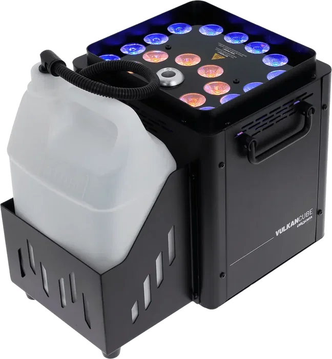 Algamlight Machine à Fumée Verticale LED 1500W - Effet Scénique avec 18 LED RGB, DMX 512, Réservoir 5L