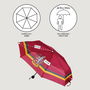 Parapluie pliable Harry Potter Gryffindor
