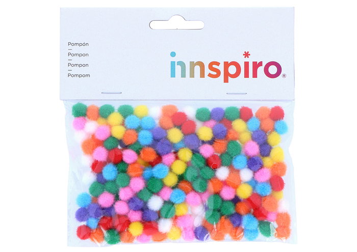 Innspiro Pompons en polypropylène mix 10mm 200 unités Innspiro Pompons en polypropylène mix 10mm 200 unités