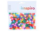 Innspiro Pompons en polypropylène mix 10mm 200 unités