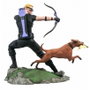 DIAMOND SELECT Statue Diorama Marvel Gallery Comic - Oeil de Faucon et Chien, 23 cm