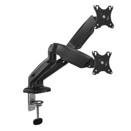 Ewent Support Double Moniteur EW1516 pour 2 Écrans 34 Pouces Bras Gaz avec Hub USB 3.2