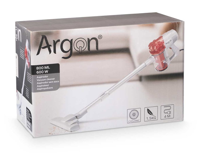 ARGON Aspirateur à main Gris-Rojo 600W