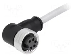 HARTING Connecteur industriel 7/8 avec cordon 3m, 5 broches, 90°