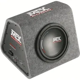 MTX AUDIO Caisson de grave amplifié RTP8 - Subwoofer 20cm 120W RMS avec télécommande EBC et filtre actif