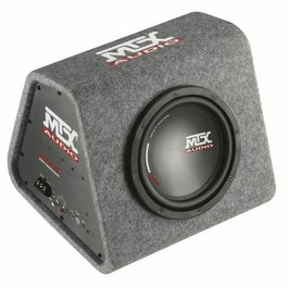 MTX AUDIO Caisson de grave amplifié RTP8 - Subwoofer 20cm 120W RMS avec télécommande EBC et filtre actif