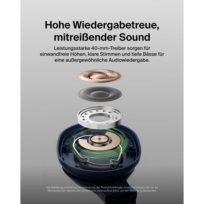 Belkin Soundform Surround Bleu Over-Ear Sans Fil AUD009hqBL