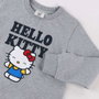 Hello Kitty Sweat-shirt en coton brushed pour fille 12 ans - Taille 12 ans - Gris - Cerdà