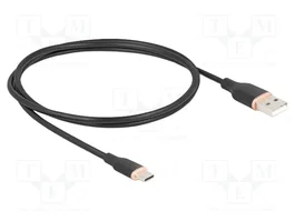 DELOCK Câble USB 2.0 de l'USB A vers USB C, 1m, noir