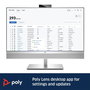 Poly Sync 60 - Haut-parleur intelligent pour salles de réunion - Audio plein duplex, 2 haut-parleurs 50 mm, connexion USB et Bluetooth, NFC