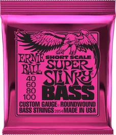 ERNIE BALL Jeu de cordes basse électrique Slinky Short Scale Regular 40-100