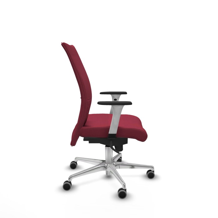 Piqueras Y Crespo Silla Albacete confidente, Granate, Mécanisme Synchrone, Base Aluminium