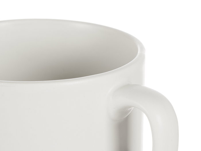 VESSIA Tasse de petit-déjeuner en porcelaine blanche 36cl, lot de 24 pièces empilables VESSIA Tasse de petit-déjeuner en porcelaine blanche 36cl, lot de 24 pièces empilables