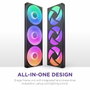 NZXT F420RGB Core RF-U42HF-B1 Ventilateur 420 mm Noir