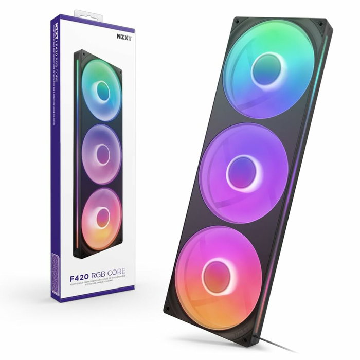 NZXT F420RGB Core RF-U42HF-B1 Ventilateur 420 mm Noir