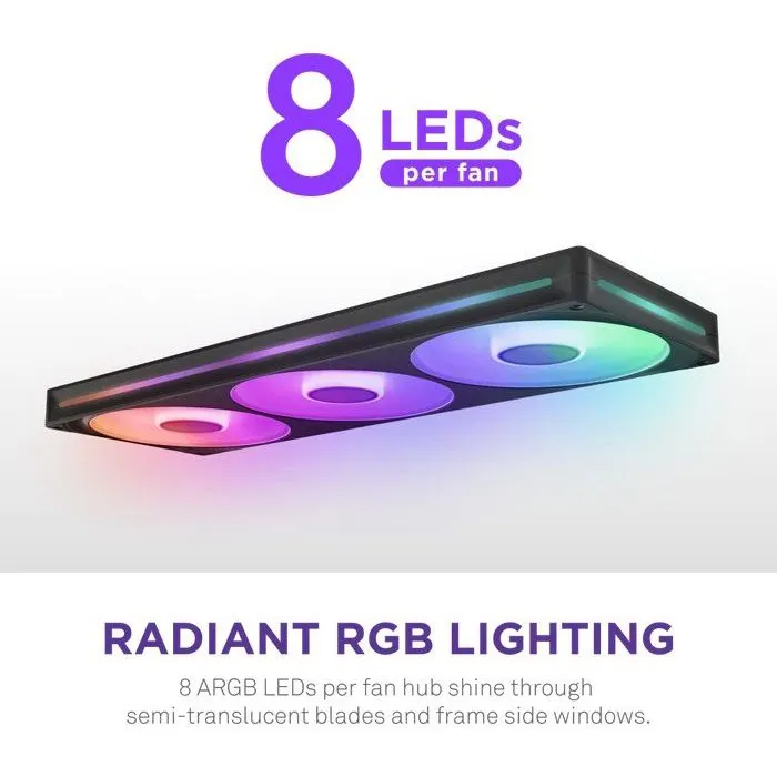 NZXT F420RGB Core à Cadre Unique (RF-U42HF-B1) - Ventilateur PC 420 mm - Noir - 500 à 2000 trs/min NZXT F420RGB Core à Cadre Unique (RF-U42HF-B1) - Ventilateur PC 420 mm - Noir - 500 à 2000 trs/min