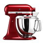 Kitchenaid 5KSM175PSECA Robot de cuisine Artisan, 4,8L, avec bol et accessoires inox, Rouge Grenat