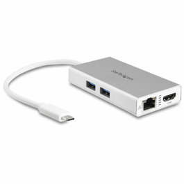 StarTech.com Hub USB-C 5-en-1 DKT30CHPDW Blanc et Argent