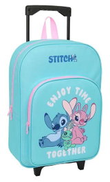 Safta Mochila Grande Con Ruedas Stitch 32 x 42 x 14 cm - Sac À Dos Roulant Pour Enfants