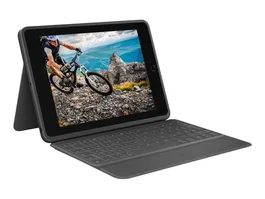 Logitech Rugged Folio Etui Clavier AZERTY Français pour iPad 10e Génération - Protection Robusté Interface Smart Connector