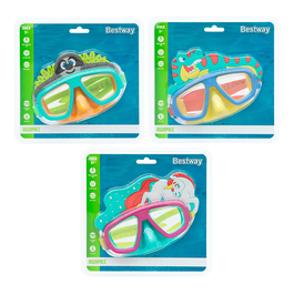 Bestway 22064 Masque de Plongée Enfant avec Sangle Anatomique +3 Ans