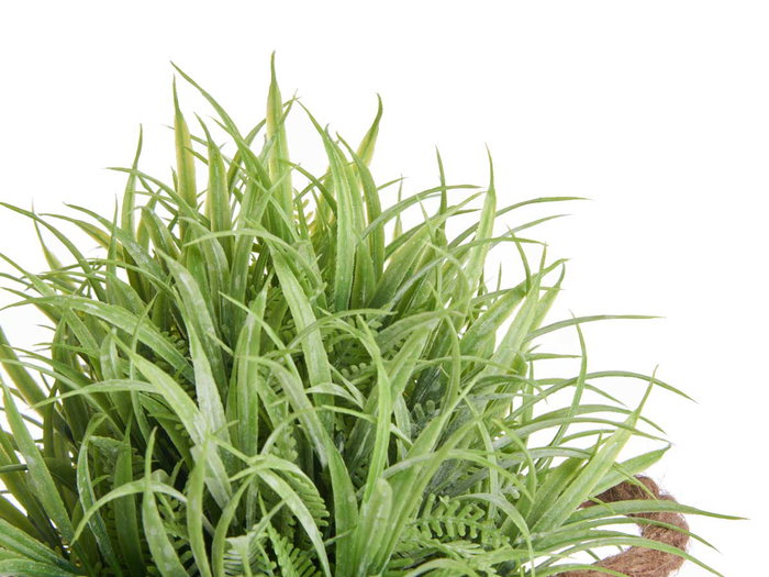 IBERGARDEN Plante décorative verte aspect vieilli avec pot métal 24cm