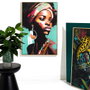 Home Deco Factory Cuadro Mujer A Color 60x90 cm