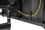 Vivolink Support mural professionnel avec bras, noir brillant, capacité 70 kg