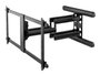 Vivolink Support mural professionnel avec bras, noir brillant, capacité 70 kg