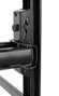 Vivolink Support mural professionnel avec bras, noir brillant, capacité 70 kg