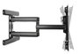 Vivolink Support mural professionnel avec bras, noir brillant, capacité 70 kg