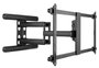 Vivolink Support mural professionnel avec bras, noir brillant, capacité 70 kg