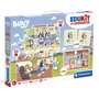 Clementoni Edukit 4 en 1 Bluey 18320 - Jeu éducatif pour développer mémoire, logique et dextérité dès 3 ans