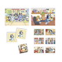 Clementoni Edukit 4 en 1 Bluey 18320 - Jeu éducatif pour développer mémoire, logique et dextérité dès 3 ans
